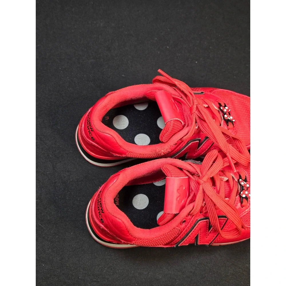 New Balance 574 Minnie Mouse Disney Red Polka Dot Kids Shoes PC574M1 Size 12.5c